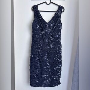 Ralph Lauren Midnight Blue Sequin Midi Dress